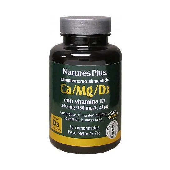 Nature's Plus Calcio Magnesio D3 con Vitamina K2 30Comp