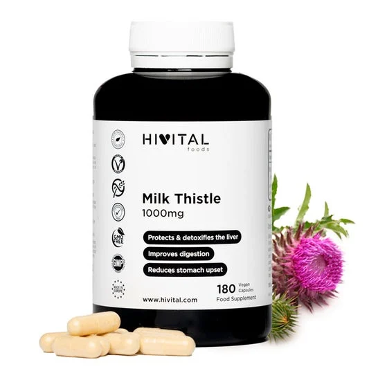 Hivital Foods Marian Thistle 1000 mg 180 tappi vegani (6 mesi)