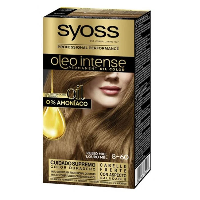 Syoss Oleo Colore Intenso Permanente 8-60 Biondo Miele