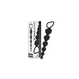 Black&Silver Mila Cadena Anal de Corazones 18cm 1ud