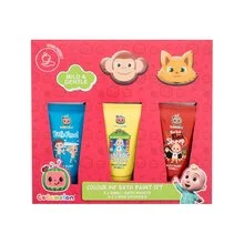 Fragrances for children Cocomelon Color Me Set di pittura da bagno Set regalo Pittura da bagno 3 x 50 ml e spugna di lavaggio 2 pezzi - 50 ml