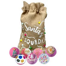 Bomb cosmetics Set Sacco Bomba da Bagno della Squadra di Babbo Natale