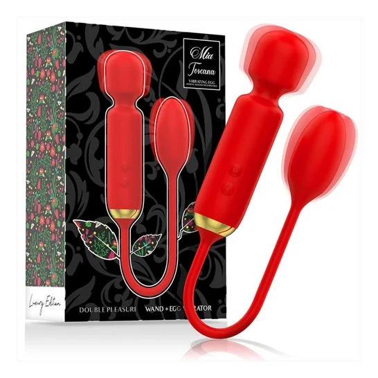 Mia Toscana Double Pleasure Wand + Huevo Vibrador 1ud