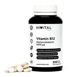 Hivital Foods Vitamina B12 Metilcobalamina 1000 mcg 200 compresse (oltre 6 mesi)