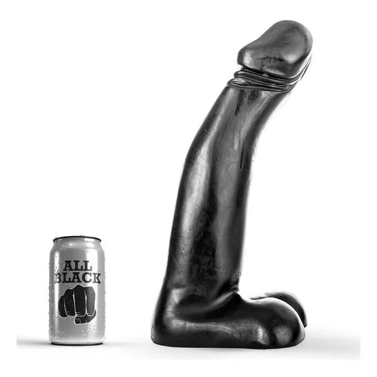 All Black Dildo Realistico Nero Fisting 29cm 1 Unità