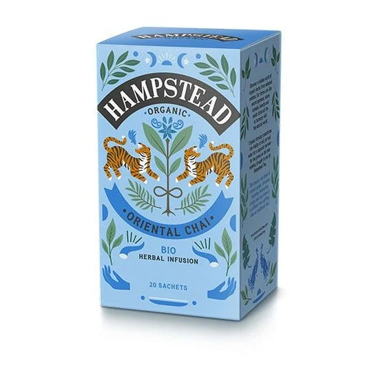 Hampstead Tea Oriental Chai Infusión Bio 20 Sobres