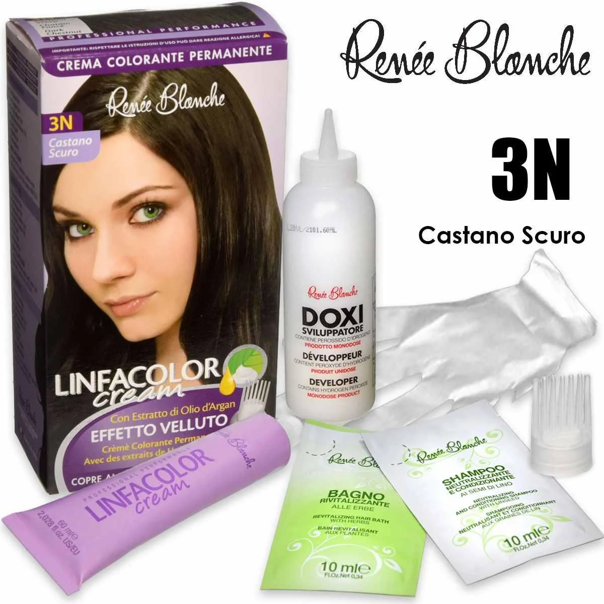 Linfacolor crema 3n castano scuro