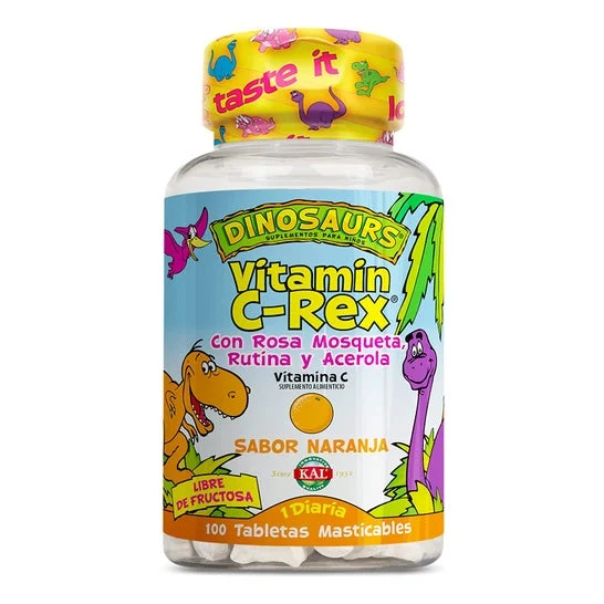 Kal Dinosaurs Vitamina C Rex 100comp