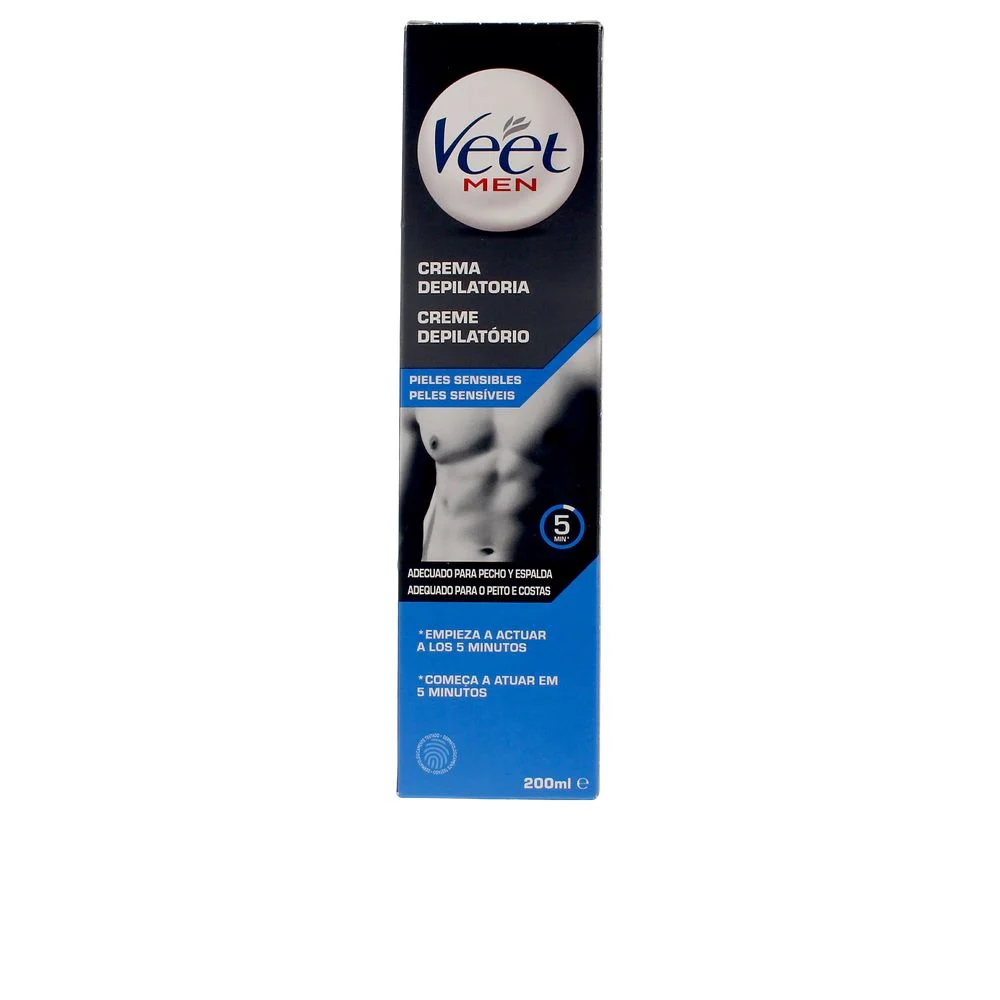 VEET MEN crema depilatoria gel pelle sensibile