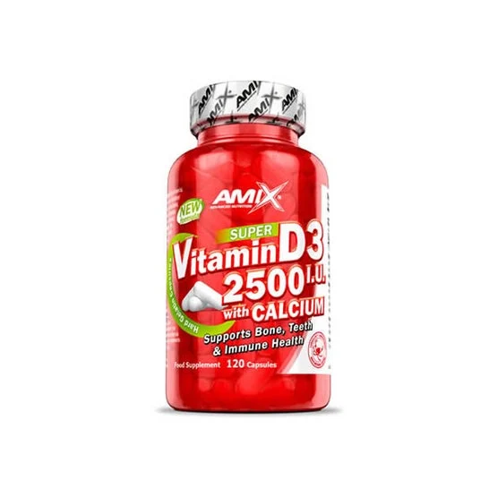 Amix Vitamin D3 2500 IU with Calcium 120caps