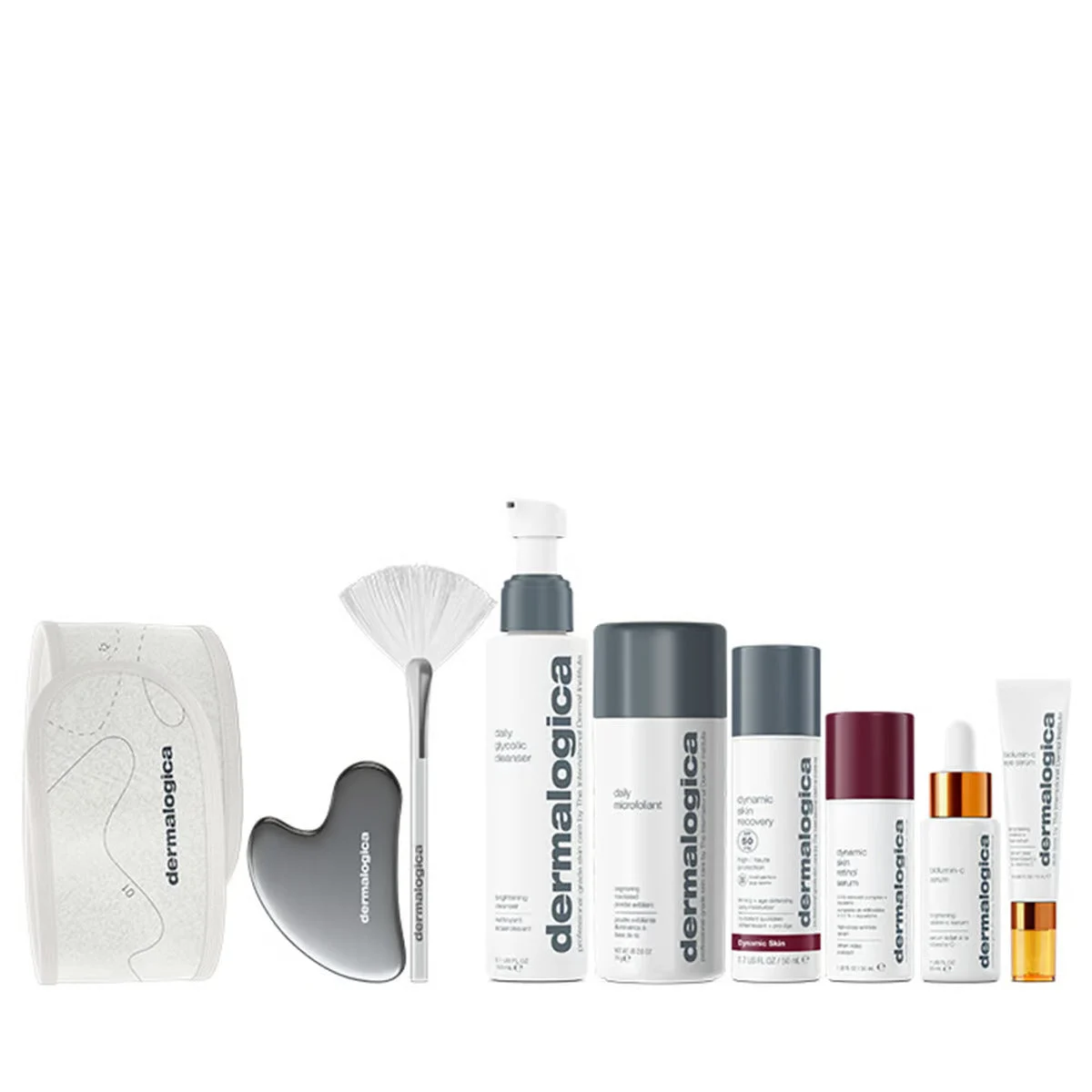 The Expertise Kit Set Dermalogica: Microfoliant Esfoliante Polvere Esfoliante Quotidiana 74 g + Biolumin-C Illuminating siero occhi 15 ml + Biolumin-C Vitamin C Siero Illuminante 30 ml + Siero Antirughe Dynamic Skin Retinol