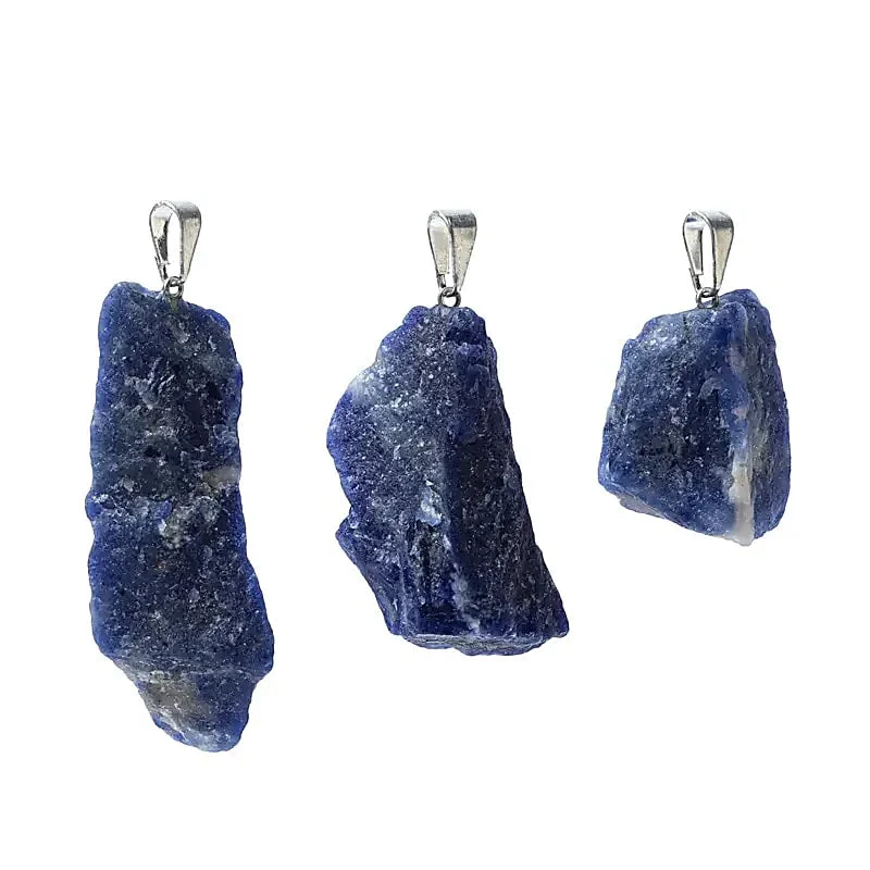 Ciondolo in Sodalite Grezza Naturale - 2 cm
