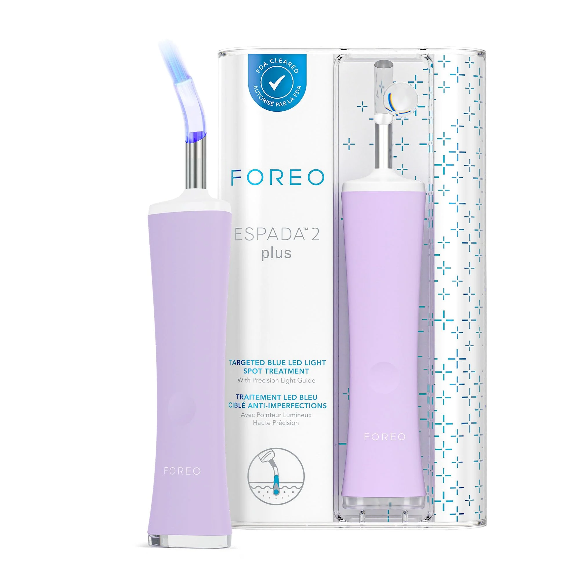 Foreo FOREO ESPADA™ 2 Plus Trattamento per l'acne mirato con luce LED blu - Variante: lavanda