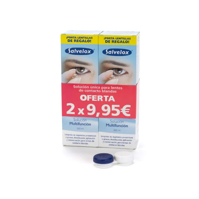 Salvelox Set Lenti a Contatto Soluzione 2x360ml