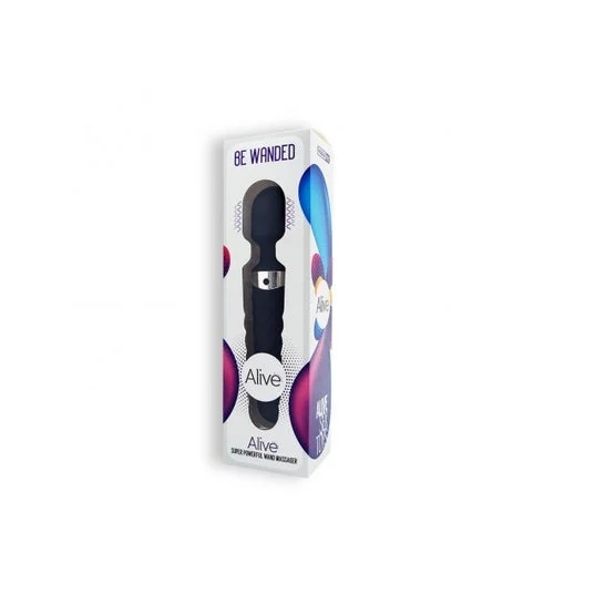 Alive Be Wanded Masajeador Vibrador Negro 1ud