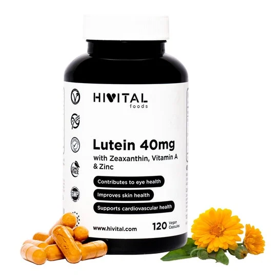 HIVITAL Luteína 40 mg con Zeaxantina Vit A y Zinc 120 cáps