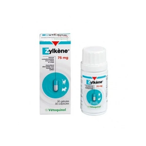 Vetoquinol Zylkène Alimento complementare effetto rilassante 75mg 30 capsule