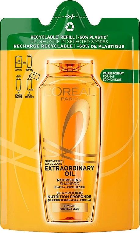 Shampoo 'Ricchezza degli oli' per capelli secchi che necessitano nutrimento (ricarica)
