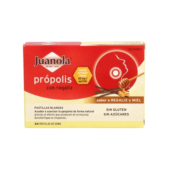 Juanola™ propoli con aroma di liquirizia al miele 24 pz