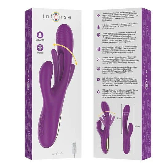 Intense Apolo Vibrador Multifunción Recargable Morado 1ud