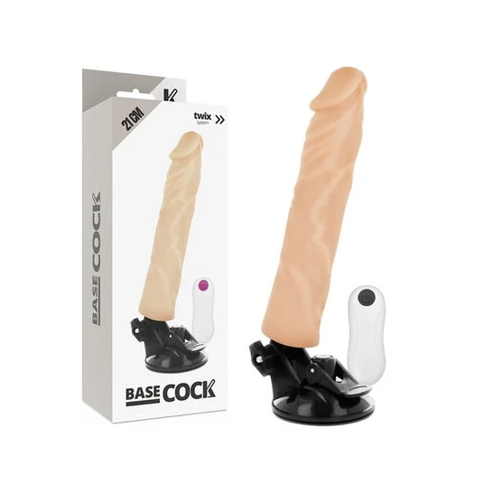 Vibratore realistico Basecock telecomando naturale 21cm 1pc