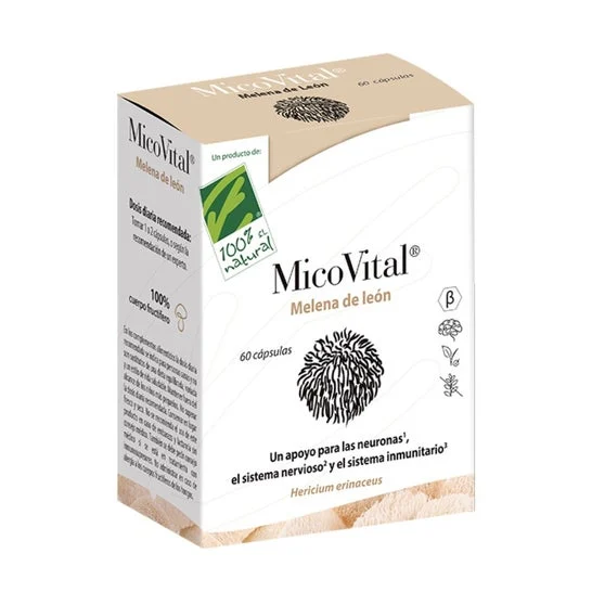 100% Natural Micovital Criniera di Leone 60caps