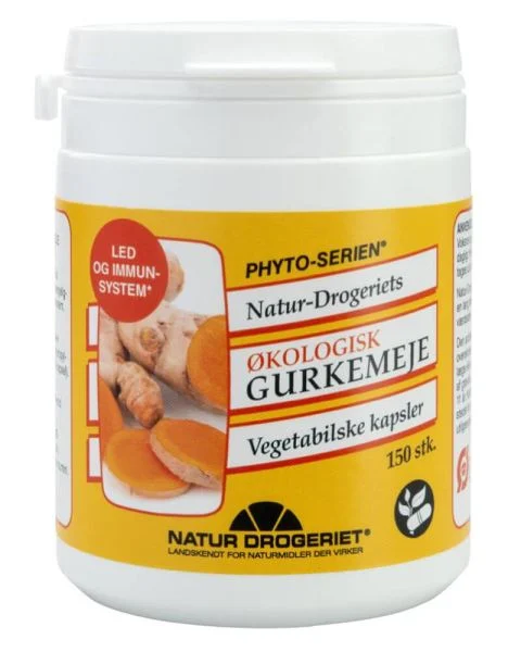 Natur Drogeriet Økologisk Gurkemeje Vegetabilske Kapsler
