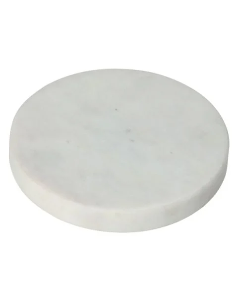 Excellent Houseware Marble Coaster White 10 x 10 cm