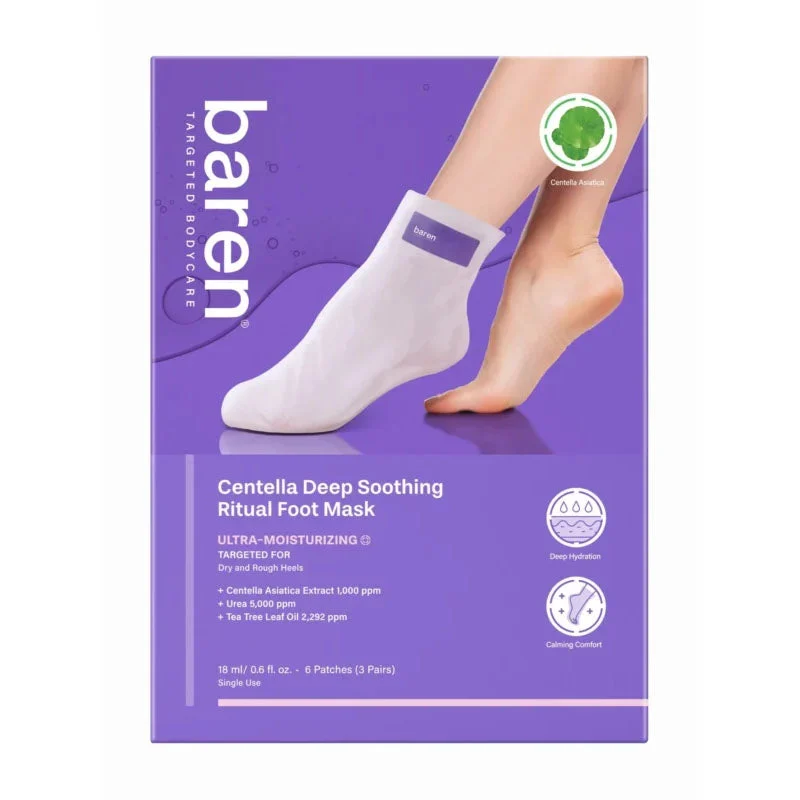 Maschera per i piedi rituale lenitiva profonda alla centella 18 ml