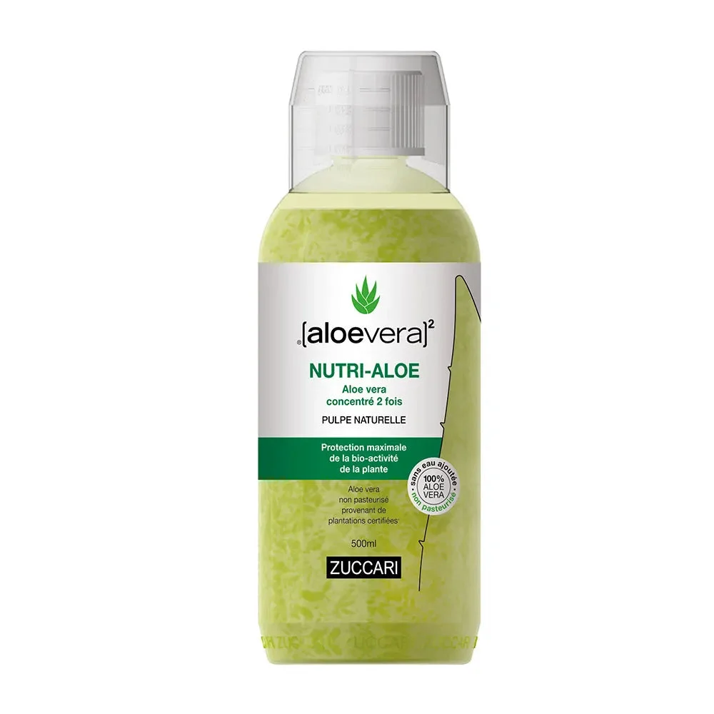 Zuccari [aloevera]2 NUTRI-ALOE Puro Succo di Aloe Vera 2x Concentrato 500ml 2 Zuccari 500ml