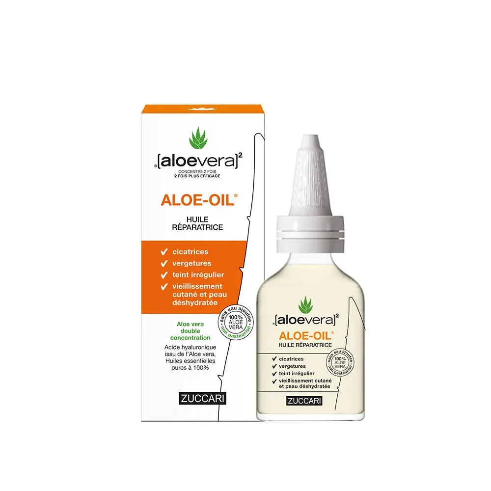 Zuccari [aloevera]2 ALOE Olio Riparatore Aloe Vera e Oli Essenziali Acido Ialuronico 50ml