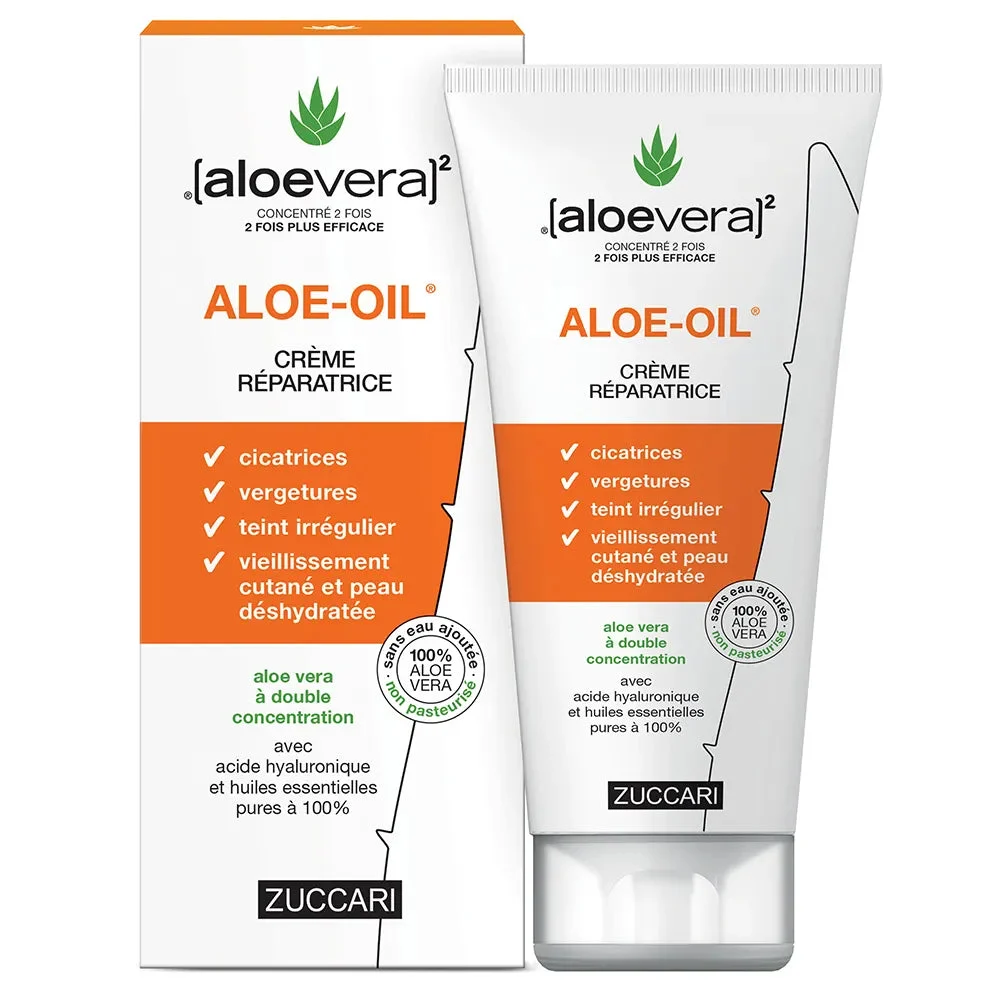 Zuccari [aloevera]2 ALOE Crema Riparatrice 150m Aloe Vera e Oli Essenziali Acido Ialuronico 150ml