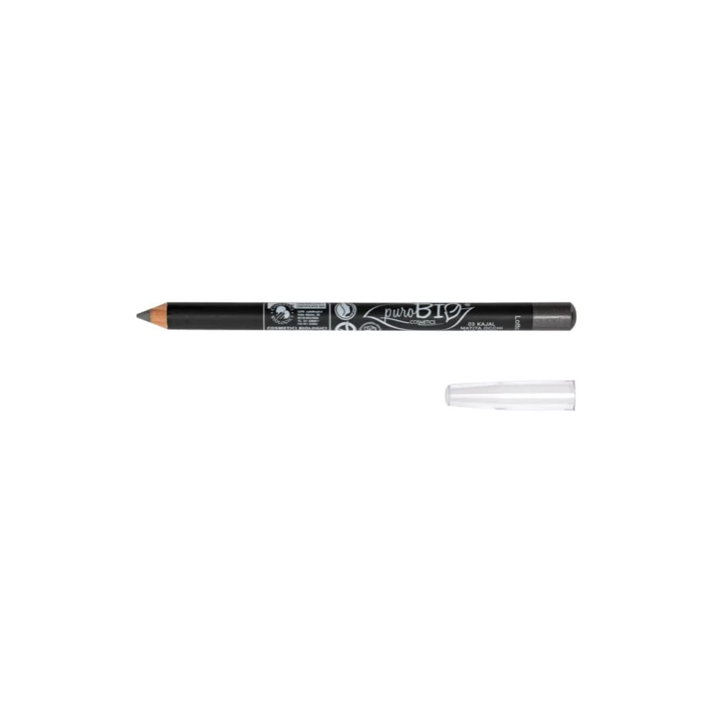 Purobio cosmetics Eyeliner Matita Occhi, 03 Grigio, vegano (1,30 g)