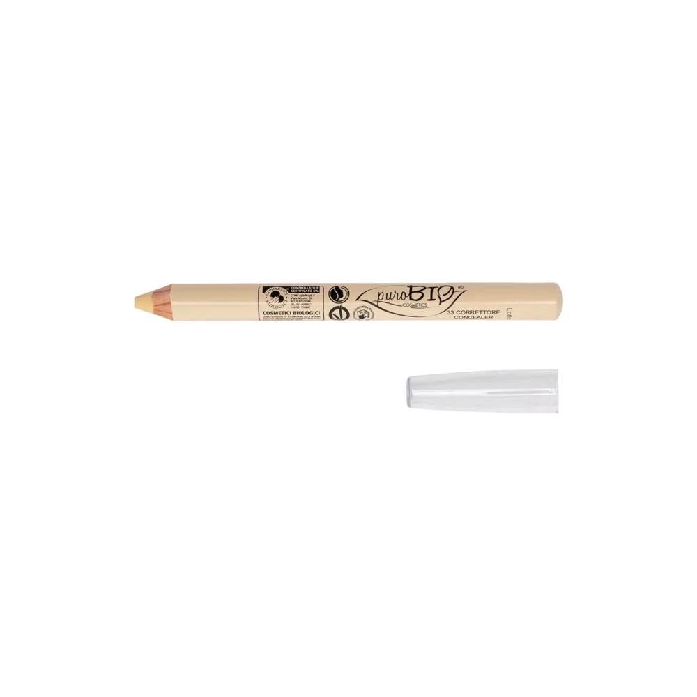 Purobio cosmetics Matitone Correttore Correttivo, Giallo (33) vegano (2,30 g)