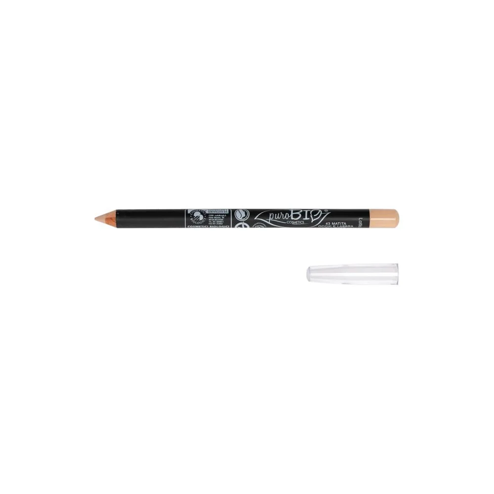 Purobio cosmetics Eyeliner Matita Occhi, 43 Nude, vegano (1,30 g)