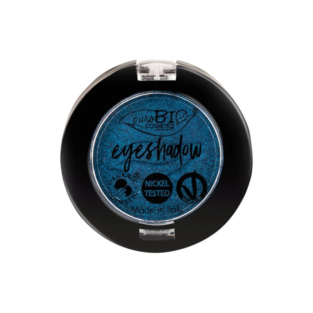 Purobio cosmetics Ombretto Compatto, 07 Blu (luccicante) (2,50 g)