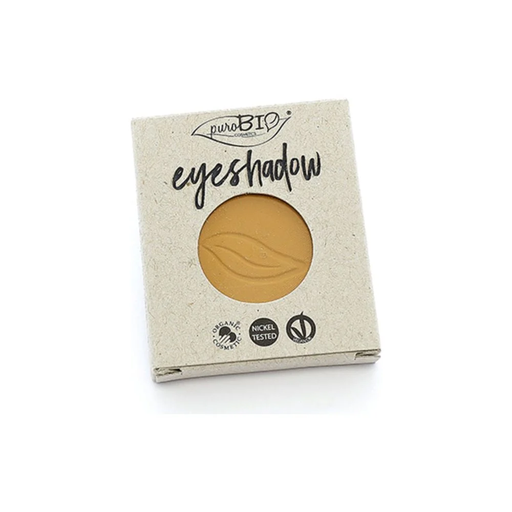 Purobio cosmetics Ombretto Compatto, 18 Giallo Indiano (opaco) Ricarica (2,50 g)