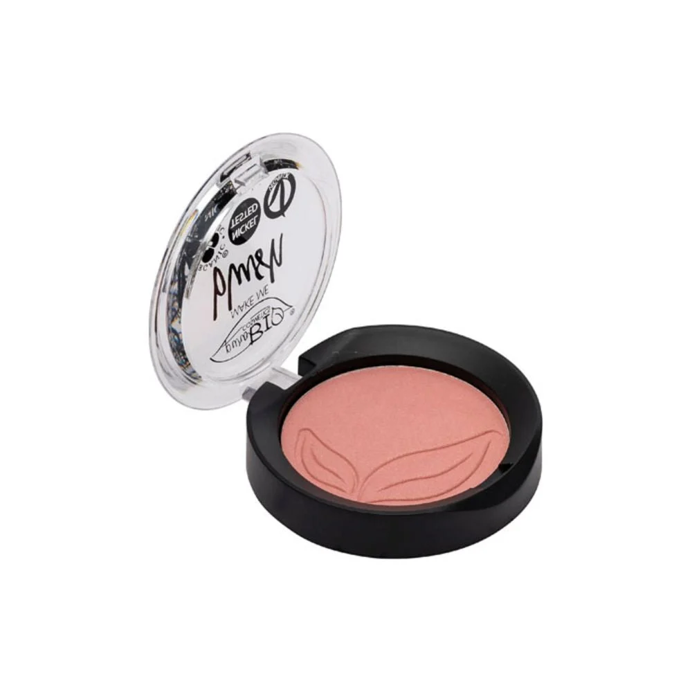 Purobio cosmetics Blush Compatto, 01 rosa satinato (5,20 g)