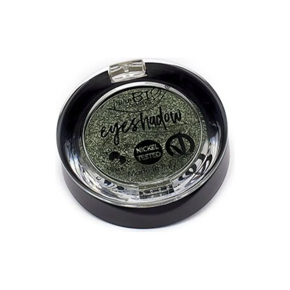 Purobio cosmetics Ombretto Compatto, 22 Verde muschio (luccicante) (2,50 g)