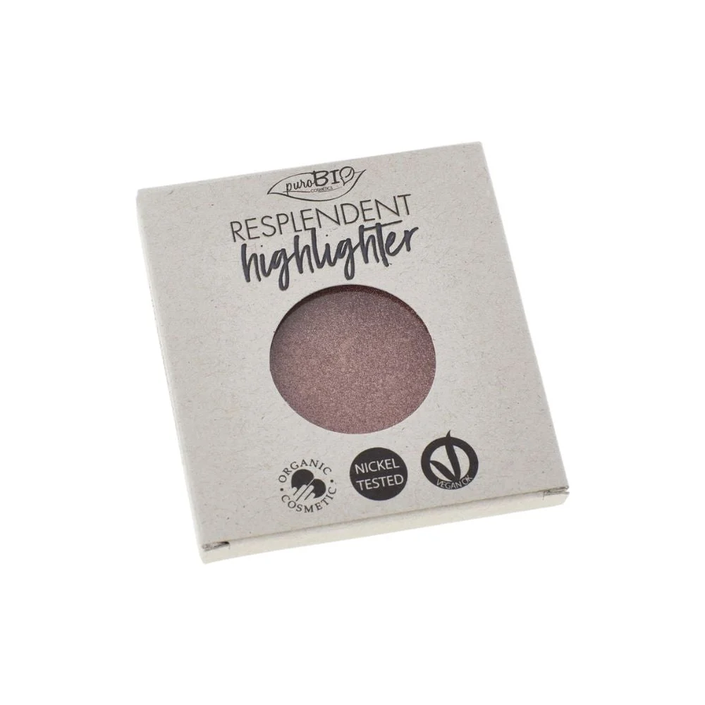 Purobio cosmetics Ricarica illuminante Resplendent, 04 Oro Rosa (9 g)
