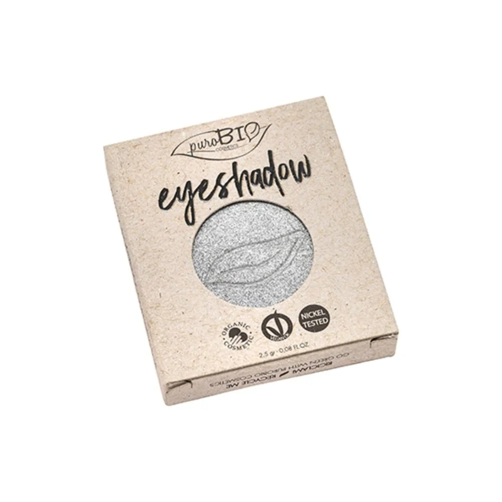 Purobio cosmetics Ombretto Compatto, 23 Argento (luccicante) (2,50 g)