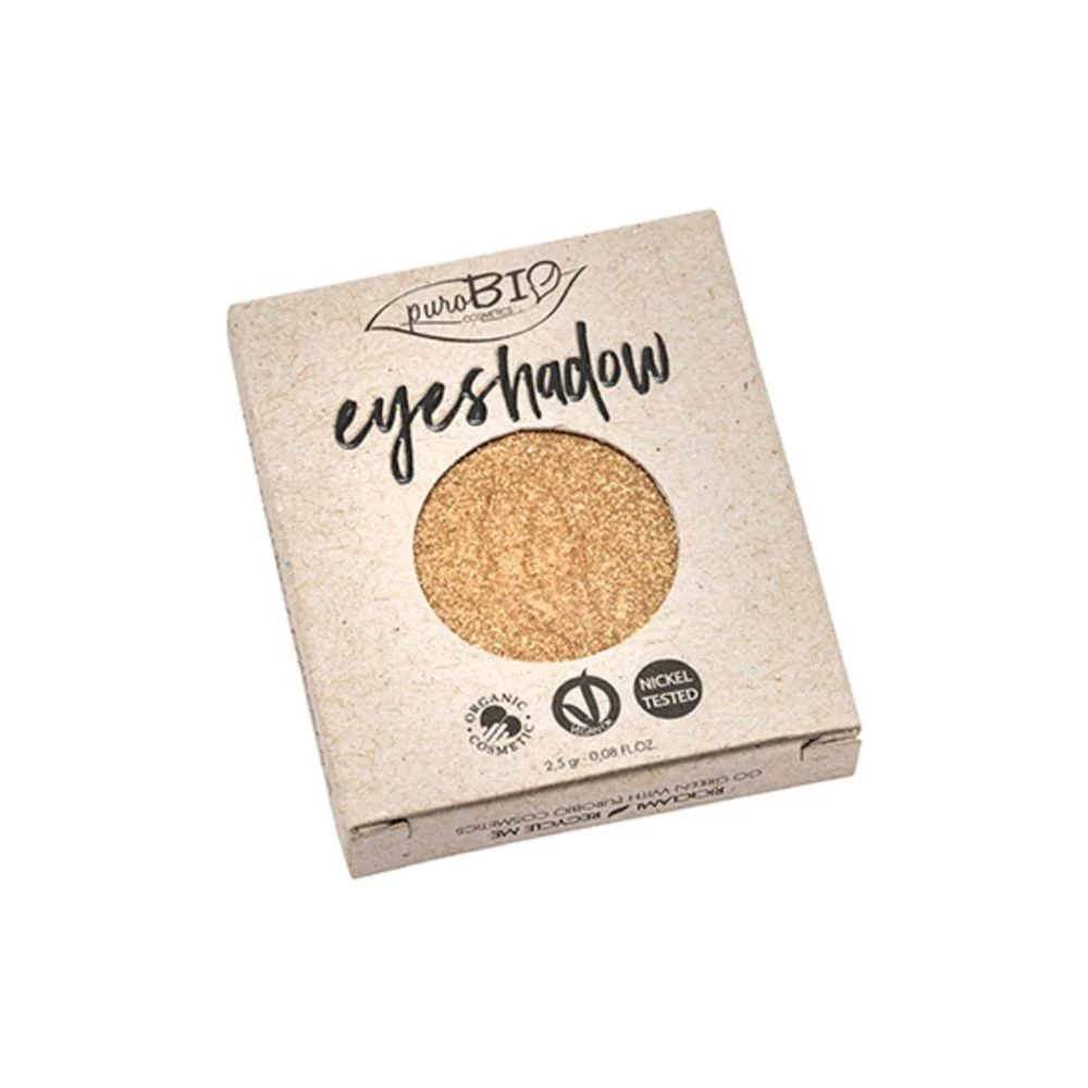 Purobio cosmetics Ombretto Compatto (Ricarica), 24 Oro (luccicante) (2,50 g)