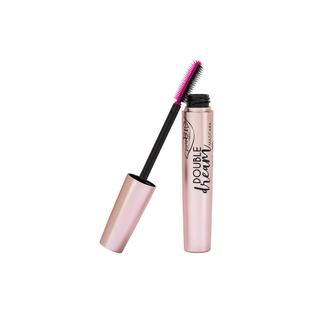 Purobio cosmetics Mascara Double Dream, nero (10 ml)