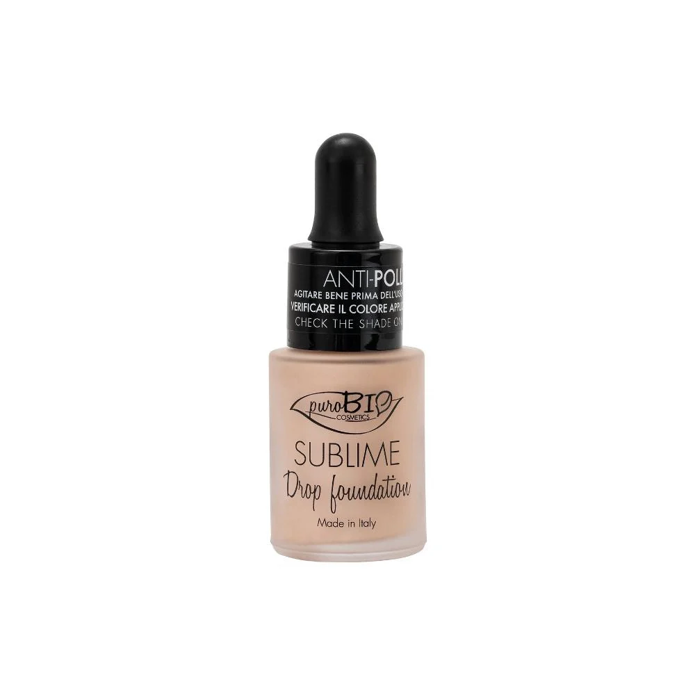 Purobio cosmetics Sublime Drop Fondotinta, 00 (15 ml)