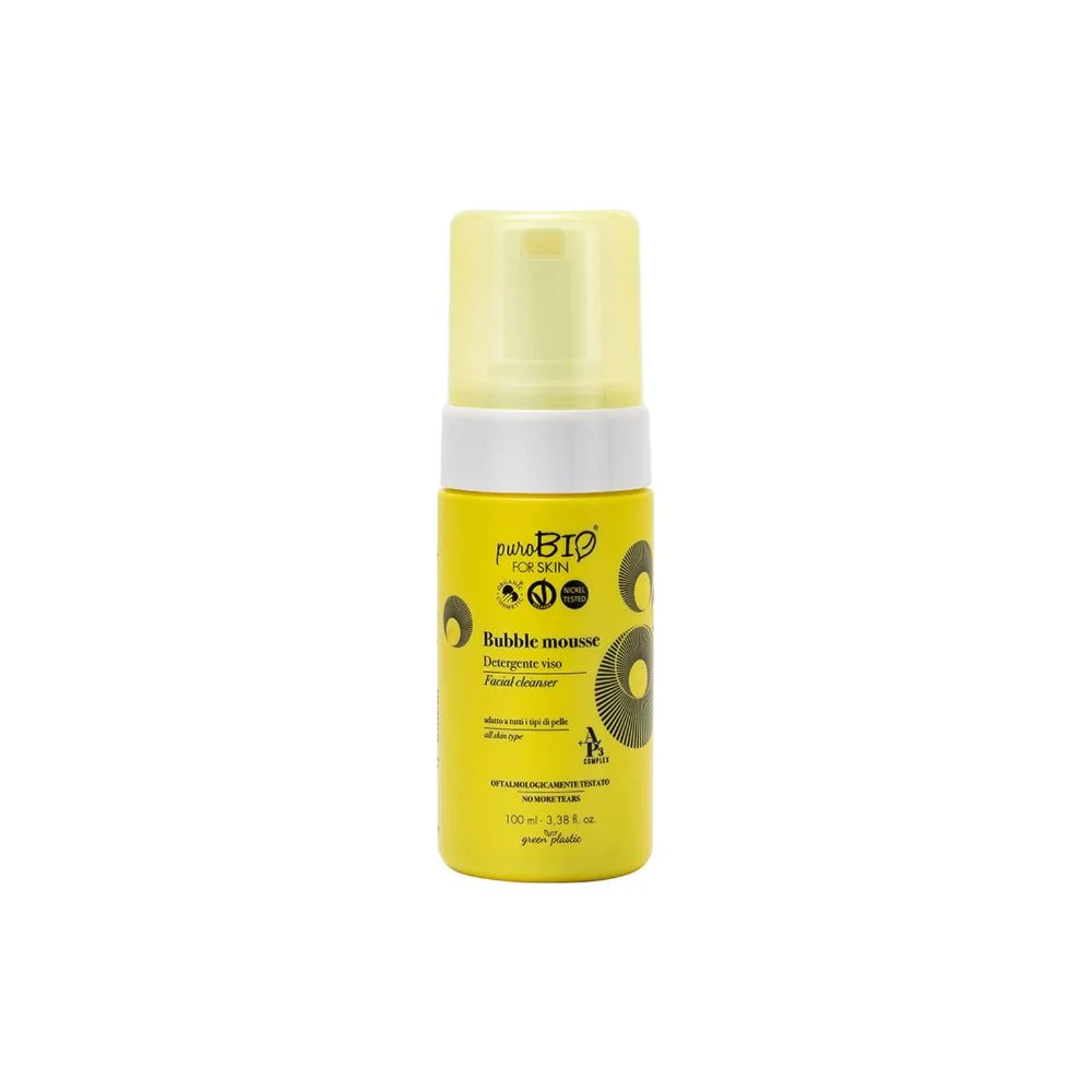 Purobio cosmetics forSKIN AP3 Complex Bubble Mousse Detergente Viso, 100 ml