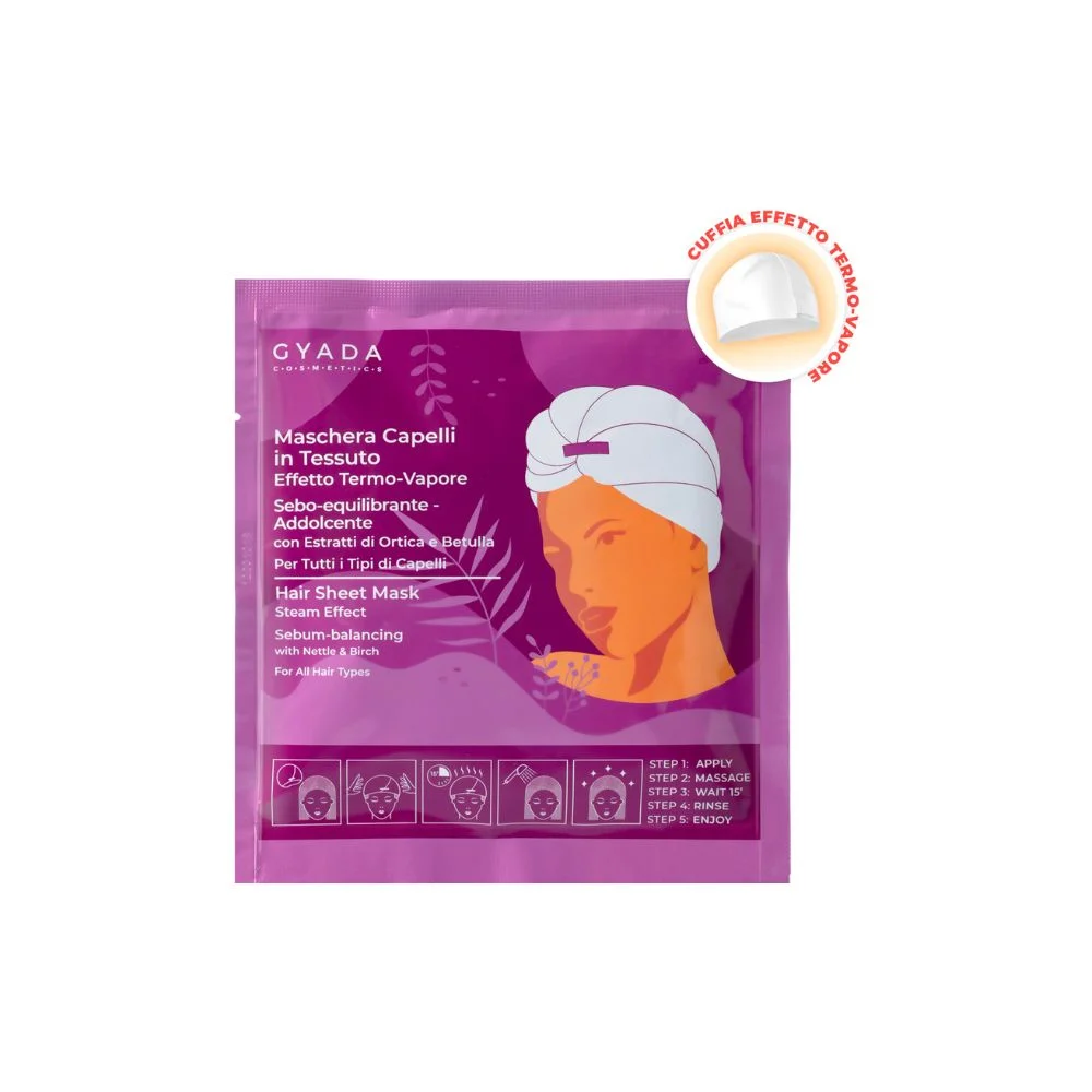 Gyada cosmetics Maschera Capelli in Tessuto Sebo-equilibrante e Addolcente 60 ml