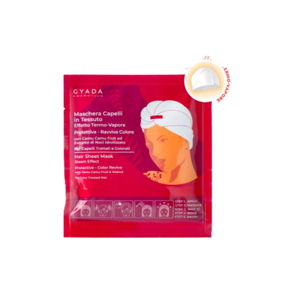 Gyada cosmetics Maschera Capelli in Tessuto - Protettiva e Ravviva Colore 60 ml
