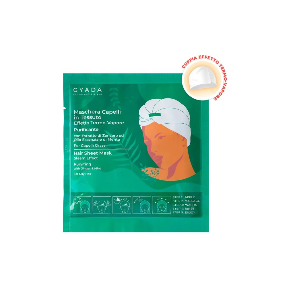 Gyada cosmetics Maschera Capelli in Tessuto Purificante e Antiforfora 60 ml