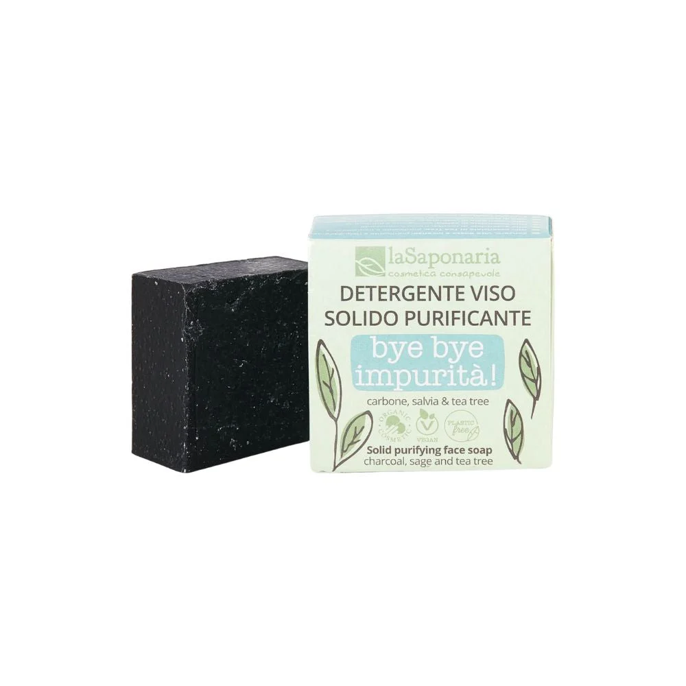 La saponaria WONDER POP Detergente Viso Solido Purificante Bye Bye Impurità 70 g