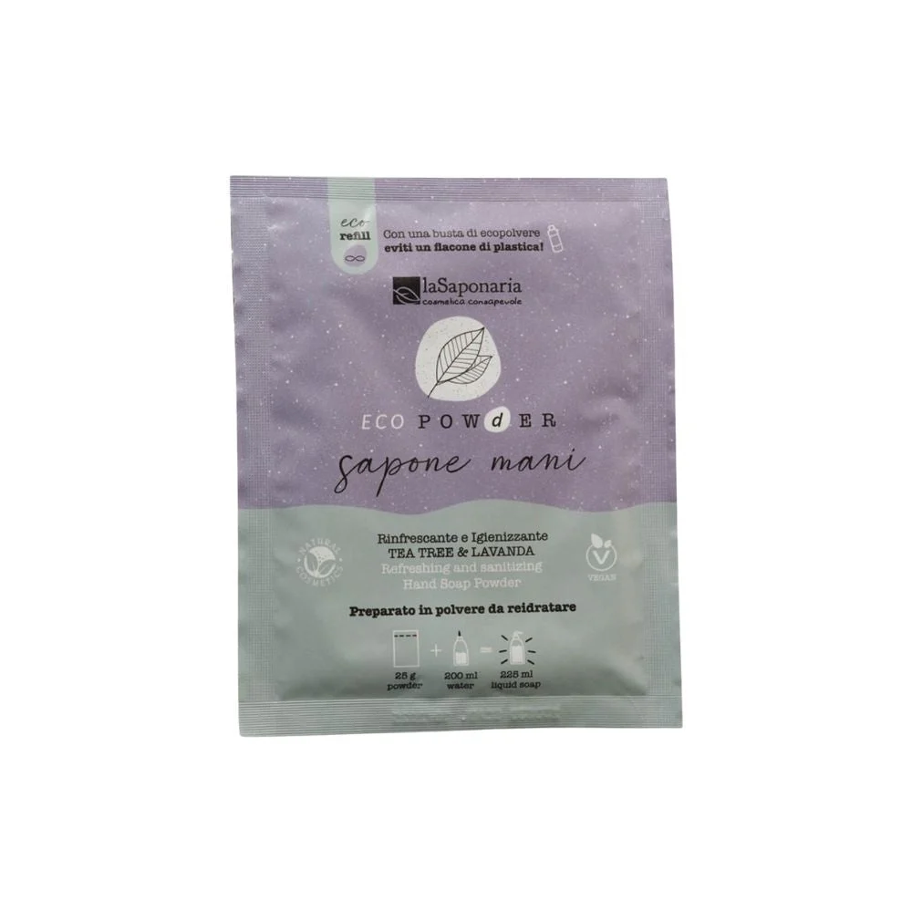 La saponaria EcoPowder Sapone Mani in Polvere Igienizzante 25 g